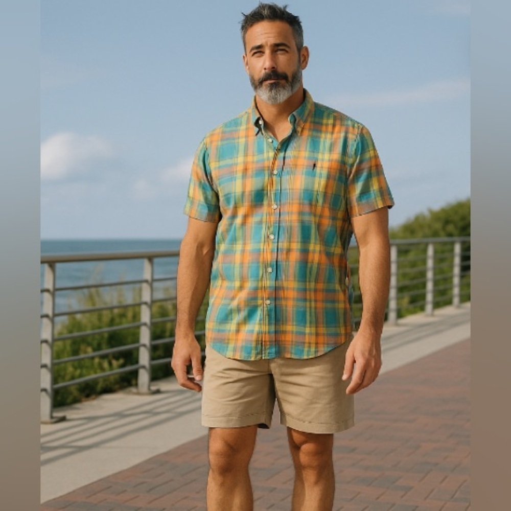 Hunt’s Club Men's Multicolor Plaid Shirt